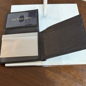 U.S. Polo Assn. Dark Brown Card Holder